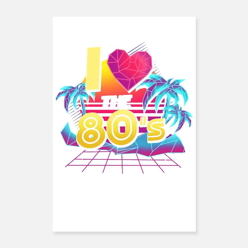 Années 80 octogénaires Poster 40 x 60 cm