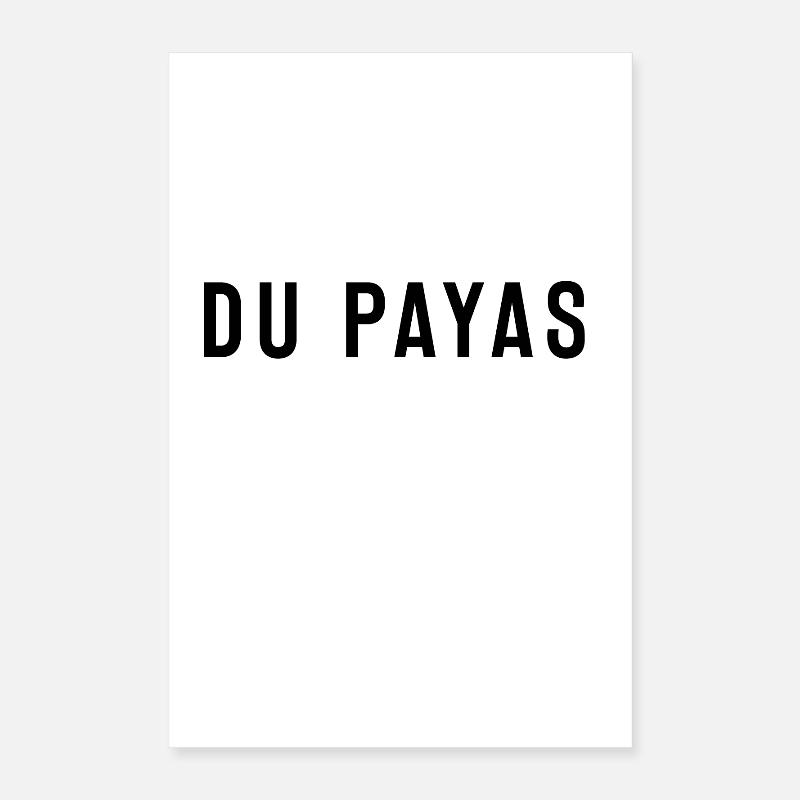Payas Schweizerdeutsch - Poster 40x60 cm - Weiß
