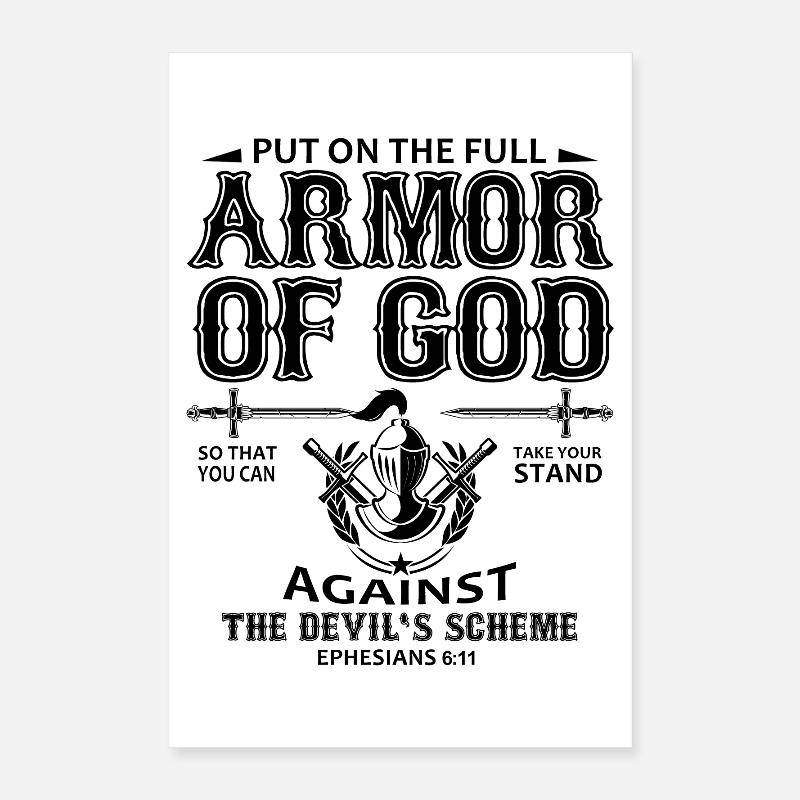 armure de dieu Poster 40 x 60 cm