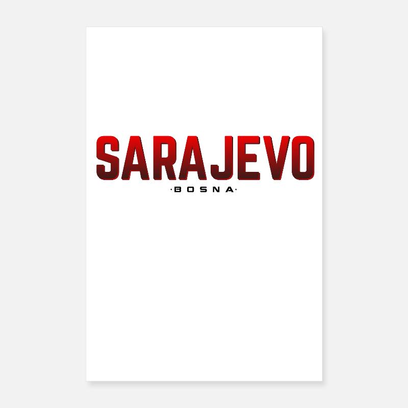 Bosnien Sarajevo Poster 40x60 cm