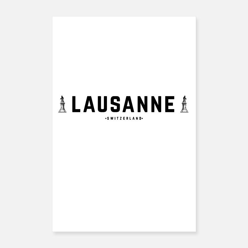 Lausanne Suisse Poster 40 x 60 cm
