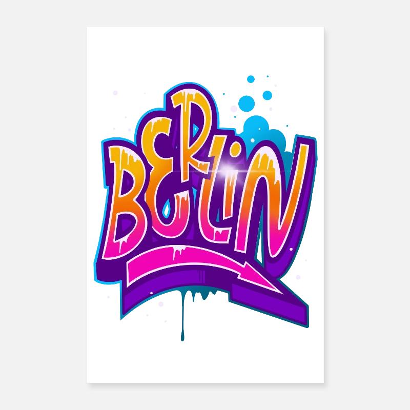 Berlin graffiti Poster 16" x 24" (40x60 cm)