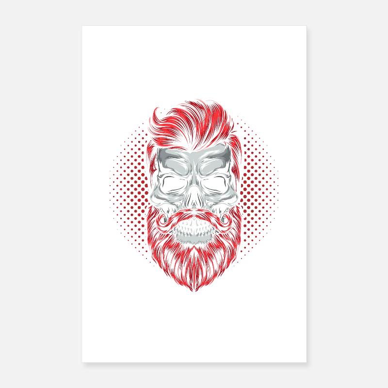 Hipster Skeleton Poster 16" x 24" (40x60 cm)