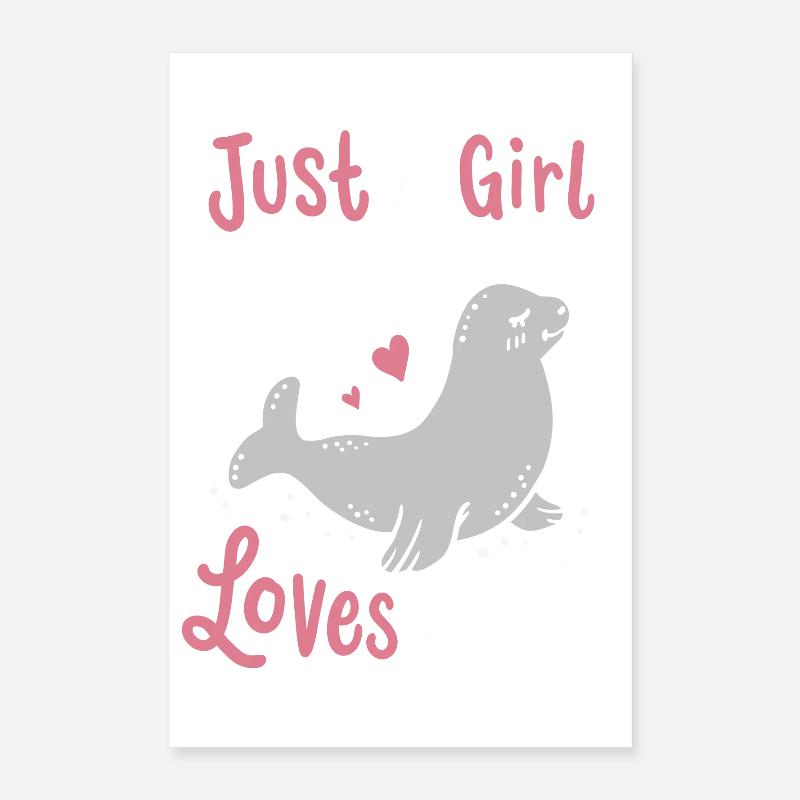 Robben Robbe Poster 40x60 cm