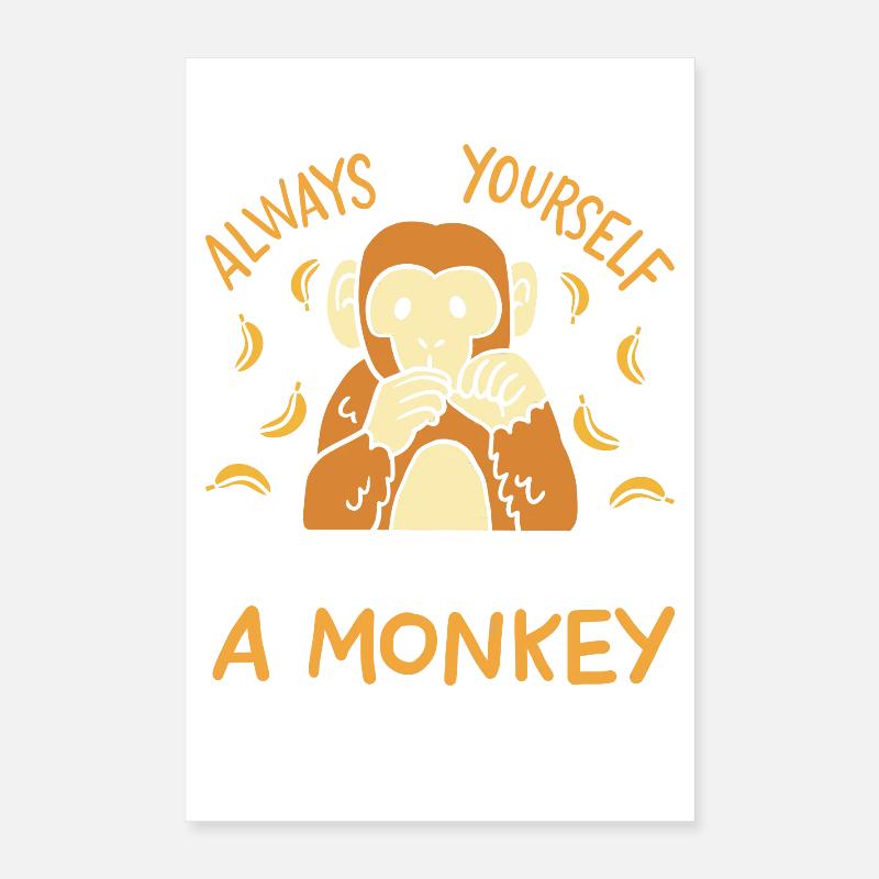 monkey Poster 16" x 24" (40x60 cm)