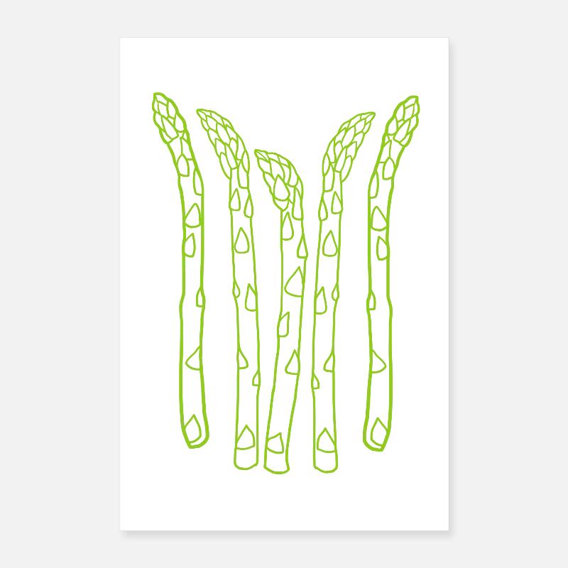 Spargel Asparagus Poster 40x60 cm