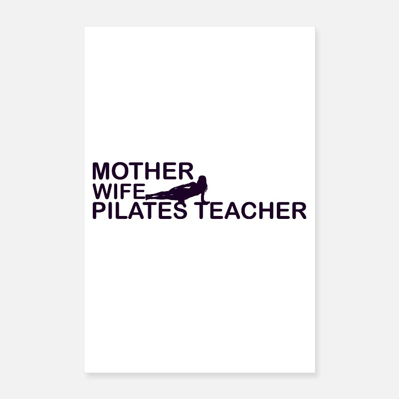 Mère Pilates / Professeur de Pilates Poster 40 x 60 cm