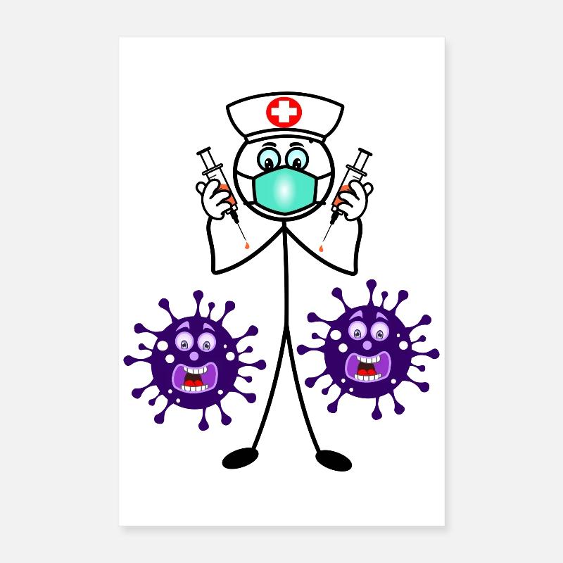 Stellen Sie sicher, dass Sie den Impfstoff erhalten Poster 40x60 cm