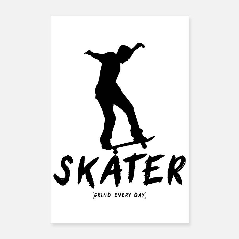 Patineur Grind Every Day Poster 40 x 60 cm