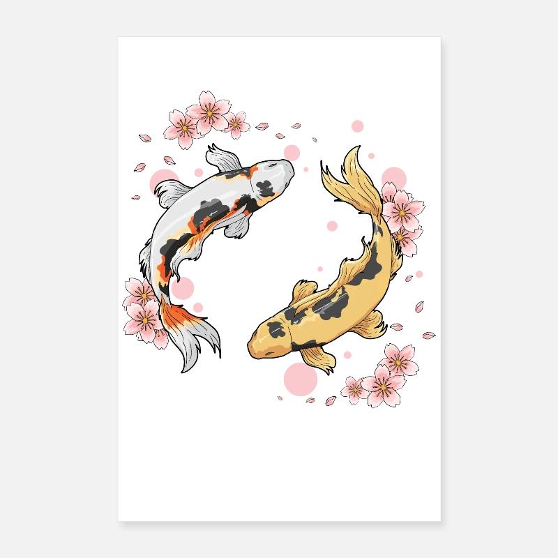 Kois Fish Poster 16" x 24" (40x60 cm)