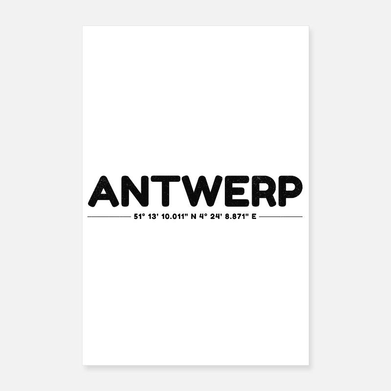 Antwerp Belgium Poster 16" x 24" (40x60 cm)