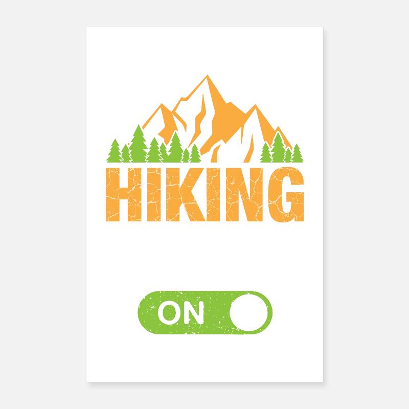 Hiking Poster 16" x 24" (40x60 cm)