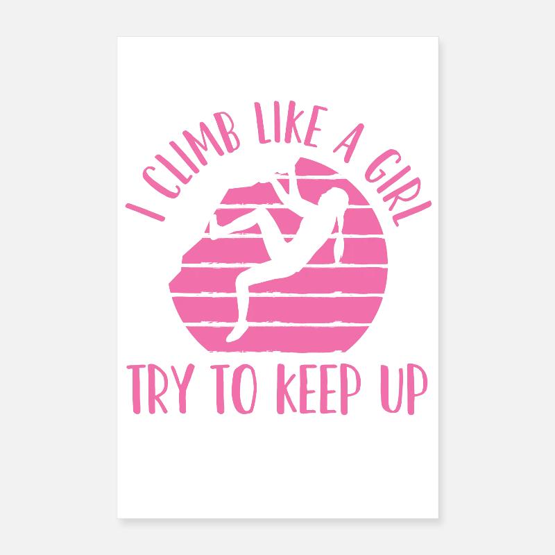 Klettern Bouldern Poster 40x60 cm