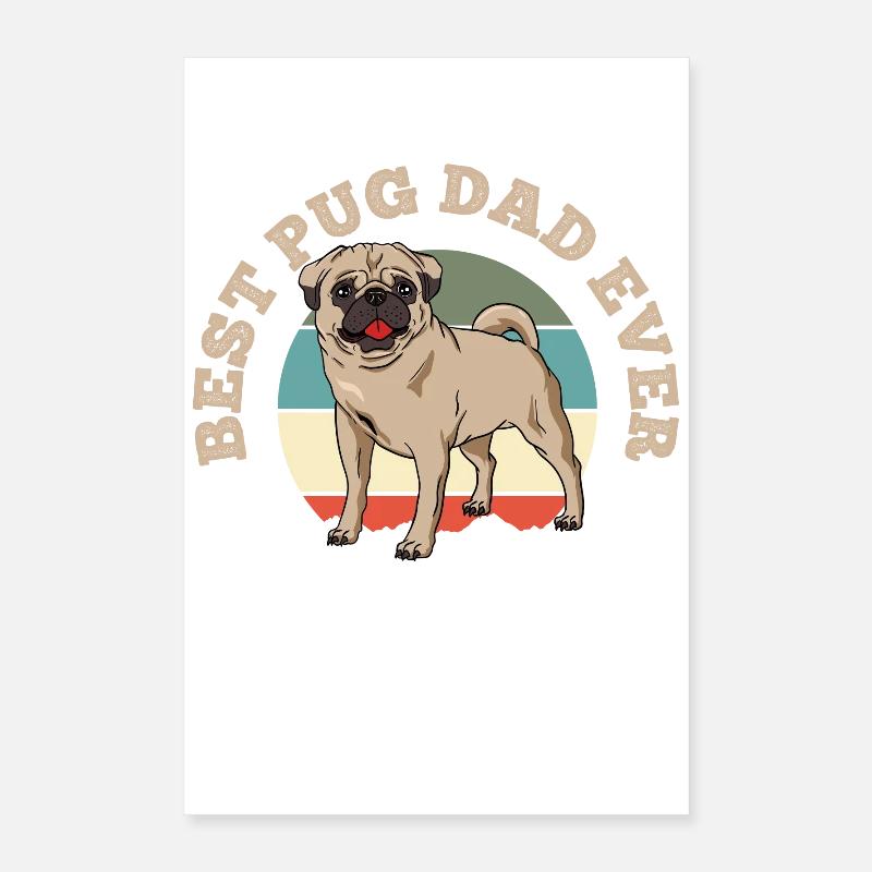 Pug Poster 16" x 24" (40x60 cm)