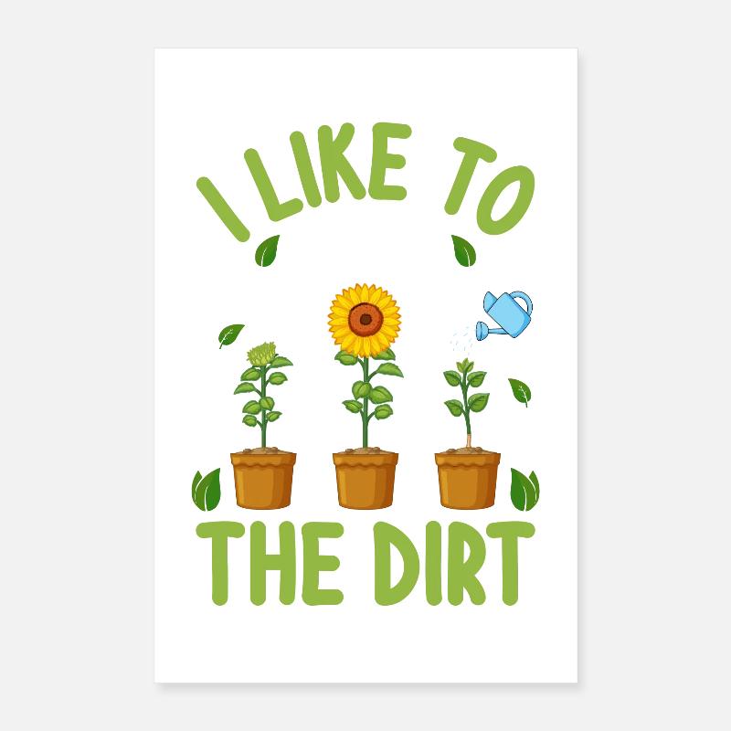 Gärtner Garten Poster 40x60 cm