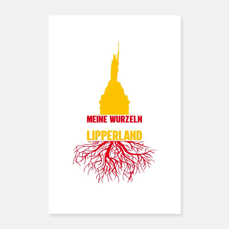Lippe Lipperland Hermannsdenkmal Kreis Lippe Poster 40x60 cm