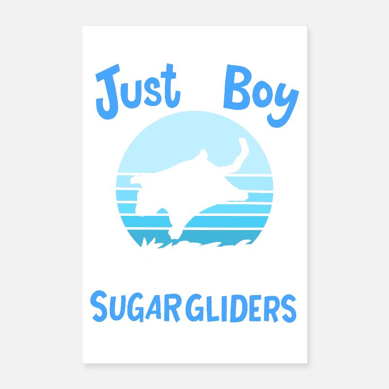 Sugar Gliders Sugar Glider Lover Retro Poster 40x60 cm