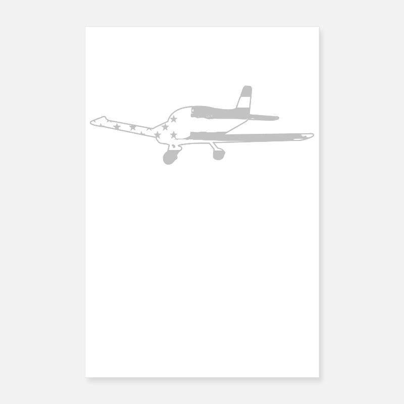 Flugzeug Pilot Luftfahrt Poster 40x60 cm