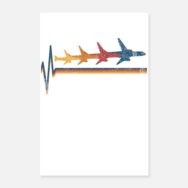 Flugzeug Flieger Luftfahrt Poster 40x60 cm