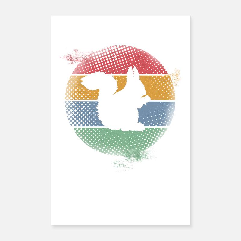 Eichhörnchen Poster 40x60 cm
