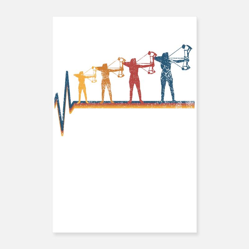 Bogenschießen Bogenschützin Poster 40x60 cm