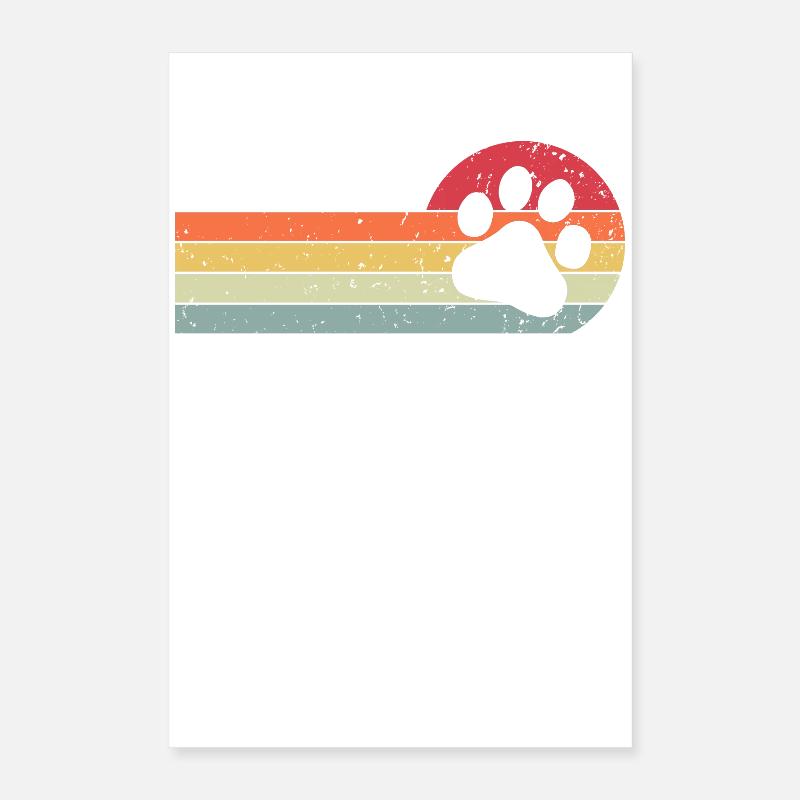 Patte de chien Poster 40 x 60 cm