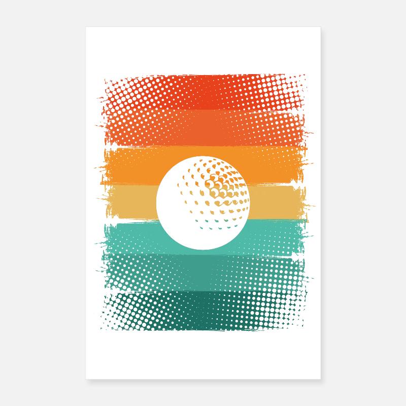 Golfball Poster 40x60 cm