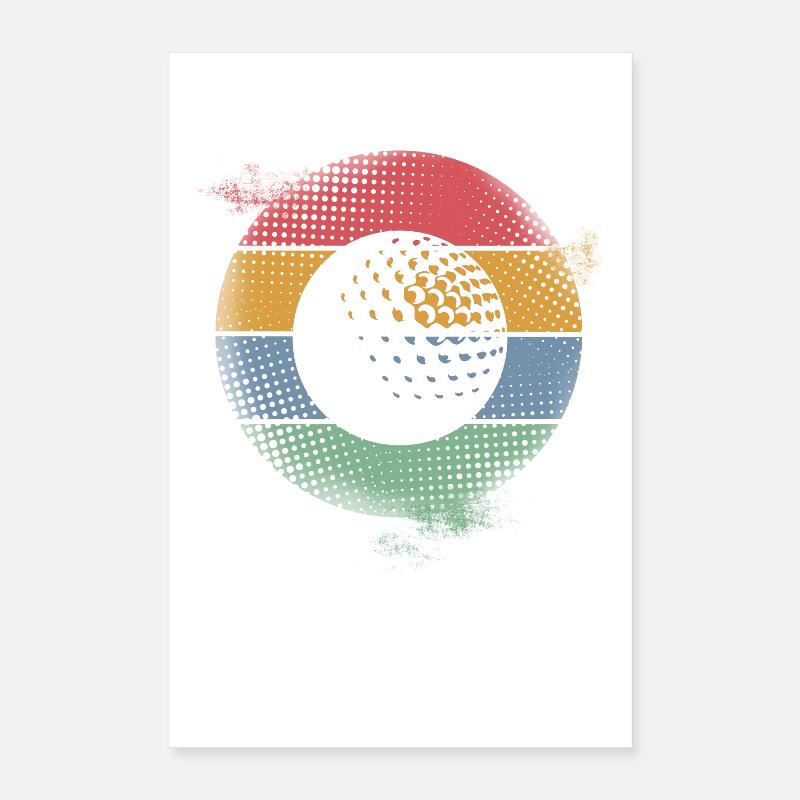 Golfball Golf Poster 40x60 cm