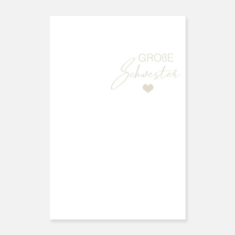 Große Schwester Poster 40x60 cm