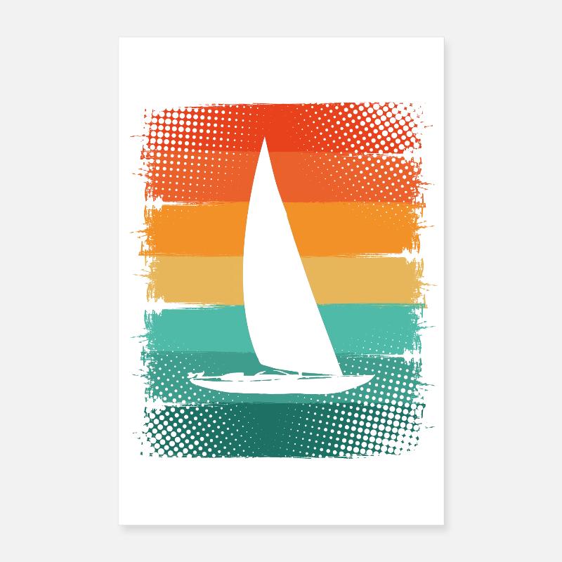 Segelboot Poster 40x60 cm