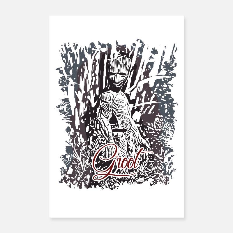 Wurzelmännlein Groot Poster 40 x 60 cm