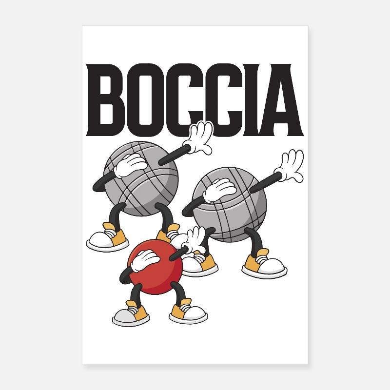 Boccia Player Clothing with Dabbing Boccia Poster 16" x 24" (40x60 cm)