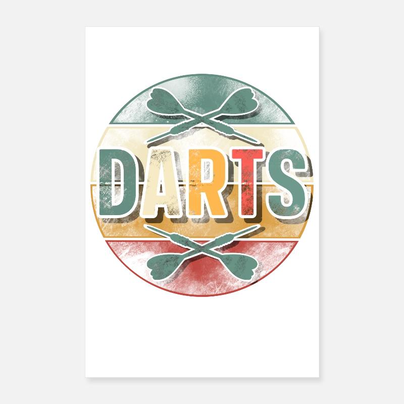 Fléchettes Darten Dart Poster 40 x 60 cm