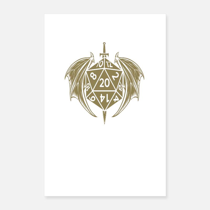 pen and paper dm cube Poster 16" x 24" (40x60 cm)