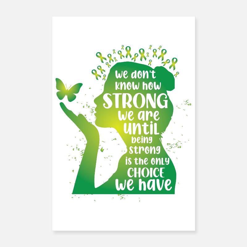 Mental Health We Don't Know How Strong Poster 16" x 24" (40x60 cm)