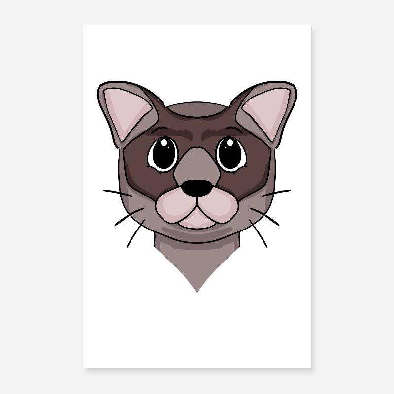 Chat de Birmanie Poster 40 x 60 cm