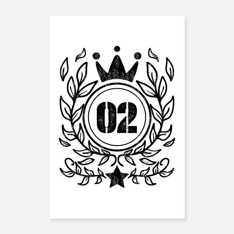 Couronne de 2 ans - 2 ans Poster 40 x 60 cm