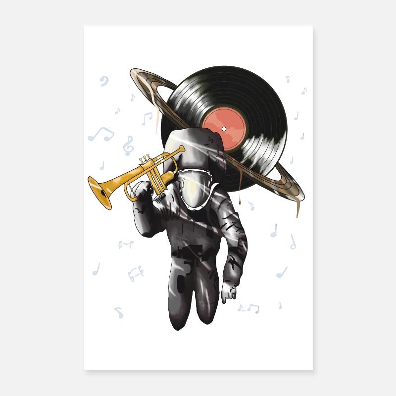 Space DJ Alien Crafts Poster 16" x 24" (40x60 cm)