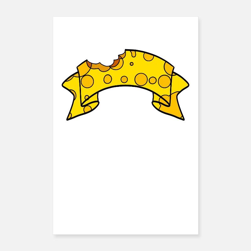 Bannières de fromage Poster 40 x 60 cm