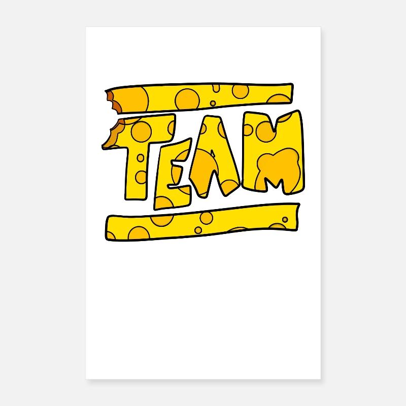 Équipe Fromage Poster 40 x 60 cm