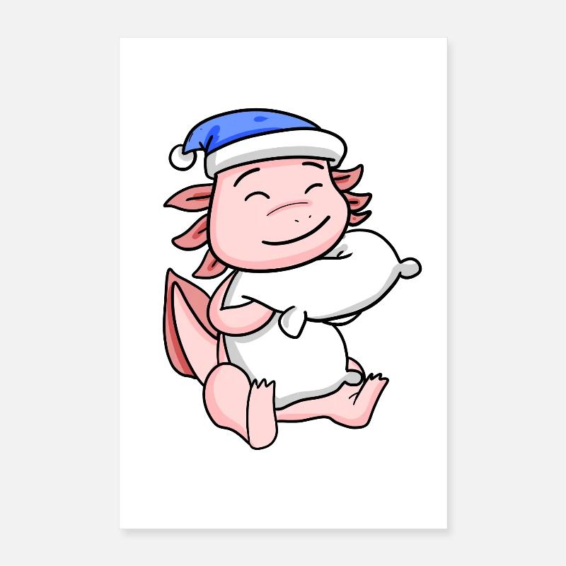 Axolotl Bébé Poster 40 x 60 cm