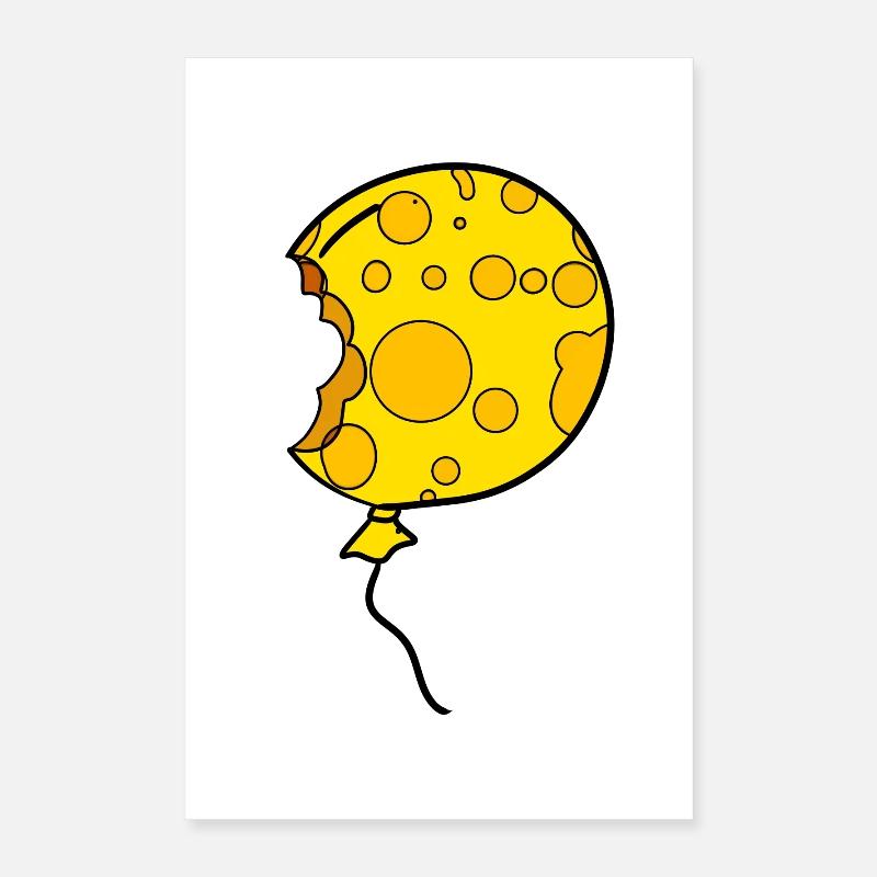 Ballon fromage Poster 40 x 60 cm