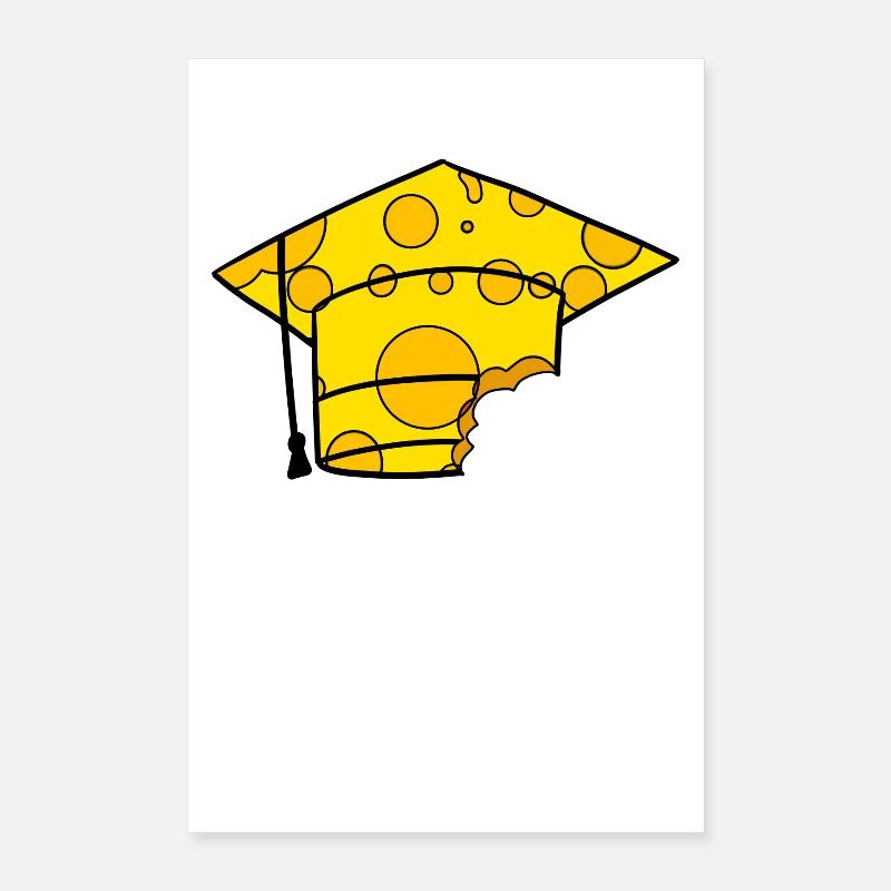 Studium Abschluss Absolventenkappe Poster 40x60 cm