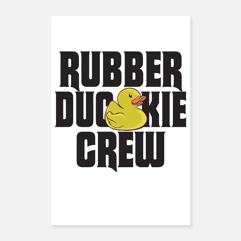 Canard en caoutchouc Équipage de canard en caoutchouc Poster 40 x 60 cm