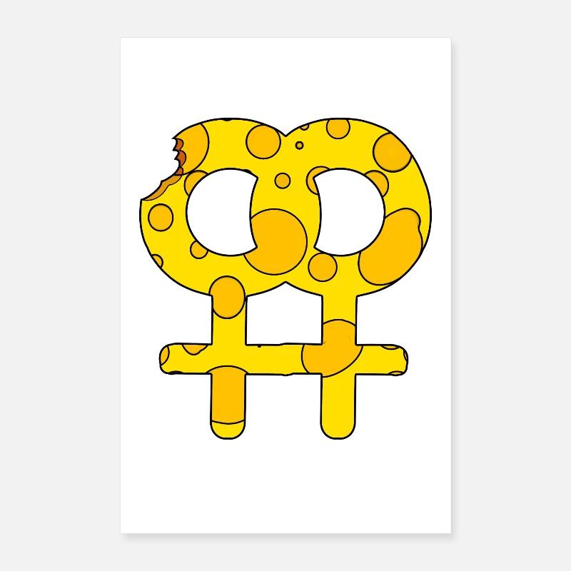 Symbole de Vénus double Poster 40 x 60 cm