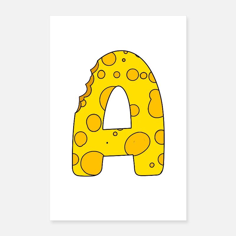 Buchstabe A Poster 40x60 cm