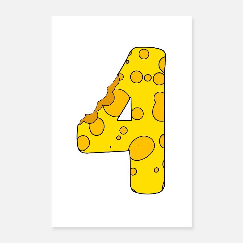 Fromage numéro 4 Poster 40 x 60 cm