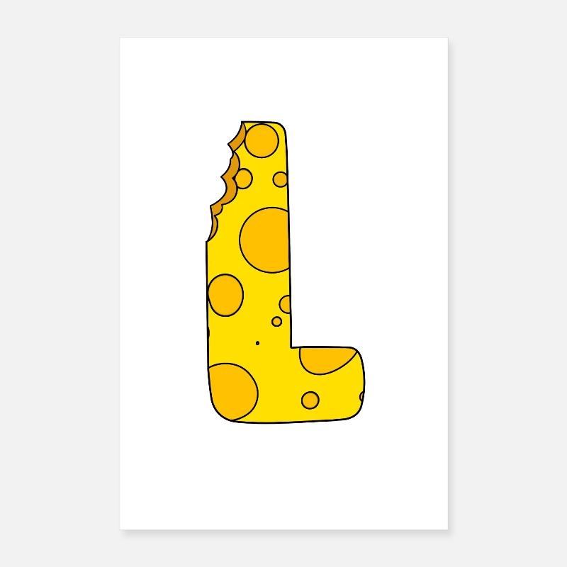 Buchstabe L Poster 40x60 cm