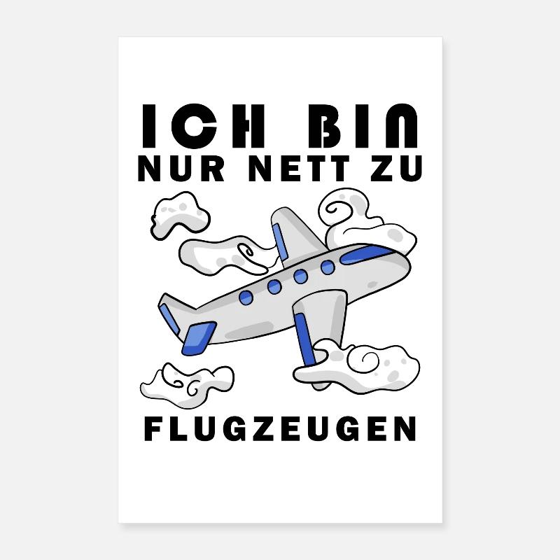 Modellflug Pilot Modellbau Flugzeug Modellbauer Poster 40x60 cm
