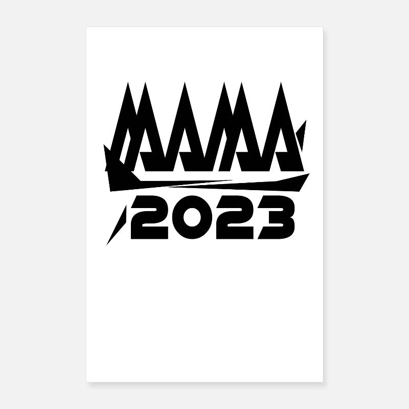 Maman 2023 Mère Grossesse Enceinte Poster 40 x 60 cm
